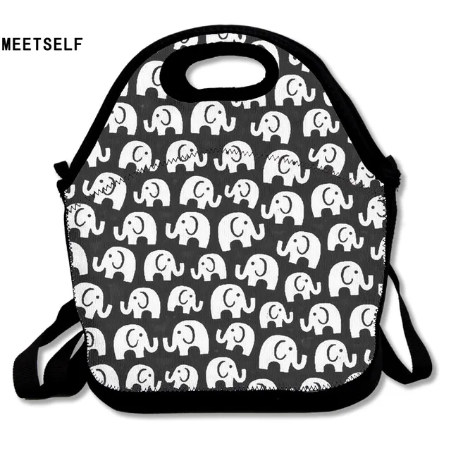Samcustom 3d Print Elephant Lunch Bags Insulated Waterproof Food Packages Womens Kids Babys Boys Handbags In From Luggage On