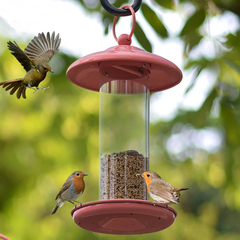 

Outdoor Balcony Birdcage Feeder Bird Perching Decorative Hanging Garden Park Birdseed feeder 25cm x15cm