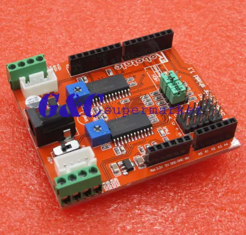 

A3967 Dual Stepper Motor Driver Shield Module two-channel IO PWM CNC 3.3V 5V