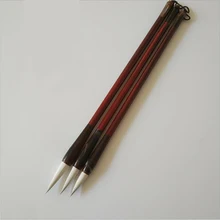 3 шт. Китайская традиционная кисть каллиграфия ручка искусство шерсть волосы кисточки для письма искусство пластиковые контейнеры для тату кисти для студентов подарок