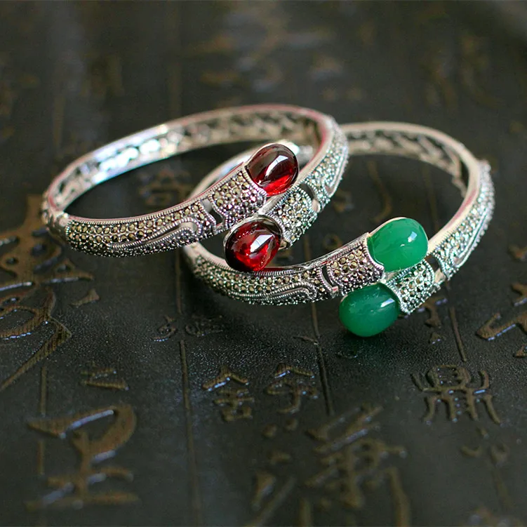 2018 г. изысканный браслет S925 чистый Ms Tai Yin Hua You вырезанные узоры или дизайны на