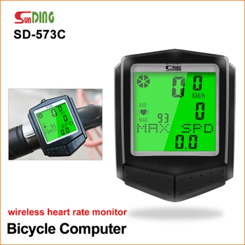 

Sunding Waterproof Bicycle Computer Wireless MTB Bike Speedometer Cycling Odometer Stopwatch Outdoor Waterproof LED Digital Rate