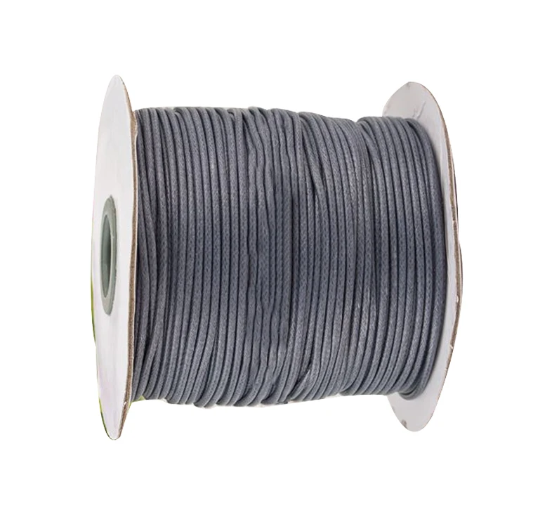 

200yds/roll+Dk Grey Korea Polyester Wax Cord Waxed Cord Thread+0.5mm DIY Jewelry Bracelet Necklace Wire String Accessories