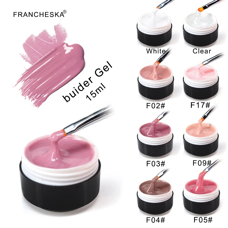 Francheska-nail-decoration-crystal-nail-Pink-White-Clear-UV-transparent-Builder-Nail-Art-UV-Gel-Nailarth (1)