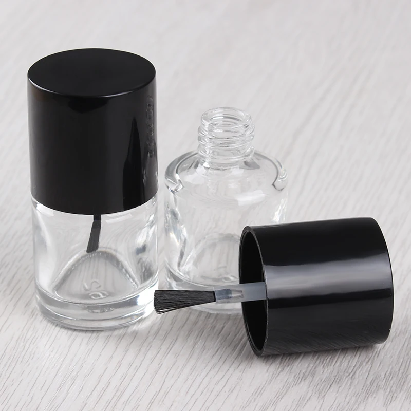 1Pc Empty Nail Polish Bottle 10ml Glass Bottle with Brush Refillable