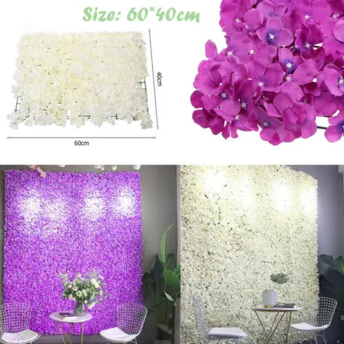 

Flower Wall Silk Hydrangea Fashion Panel Home Wedding Backdrop DIY House Decor