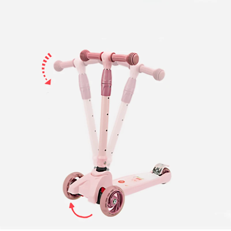 

Kick Scooter 3 Adjustable Heights C-Curve Design PU Rubber Wheel Foot Scooters For 3 - 6 Years Old Kids