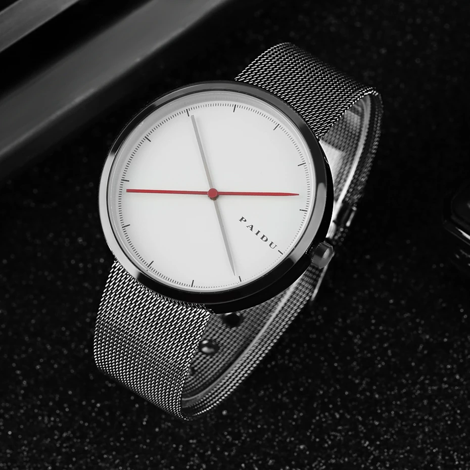 

Men Watch Fashion Casual Watch PAIDU Top Brand Luxury Mesh Band Analog Quartz Watch Men Sports Watches relogio masculino