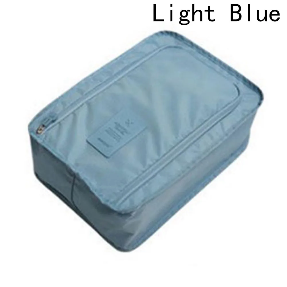 Solid Patterns Shoes Bag Storage Box Fo   r Travel Large
