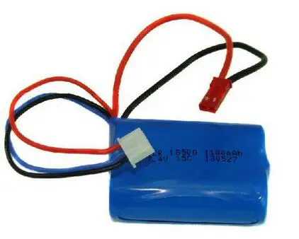 Free ship 7.4V 15C 18500 1100mAh lithium battery Remote control airplane remote control helicopter battery