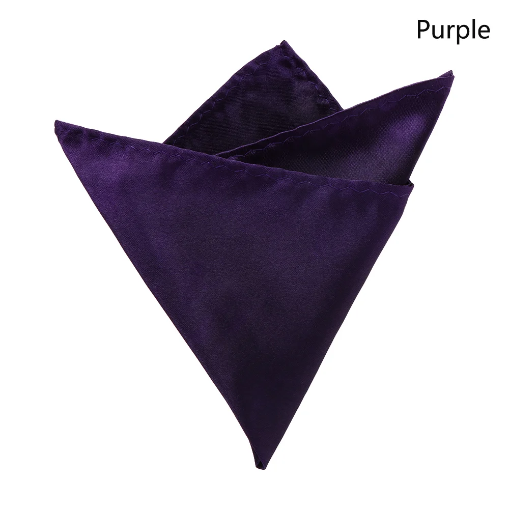 purple Ties 23*23 см винтажная атласная Вышивка Пейсли для мужчин бизнес платок Карманный квадратный цветочный полотенце для сундуков носовые платки для костюма аксессуары - Цвет: purple Ties