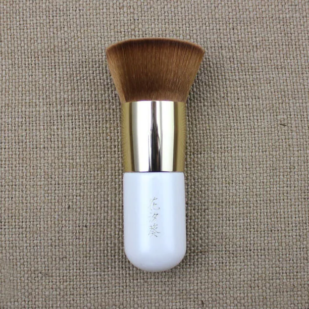 

HB06 Professional Foundation Brush White Short Handle Makeup Brush Cosmetic Tool Make Up Cream Brush Single Foundation Brush