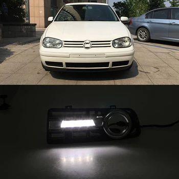 

Car Flashing Car Led daytime Running lights For Volkswagen VW Golf 4 1998 1999 2000 2001 2002 2003 2004 2005 DRL fog lamp cover