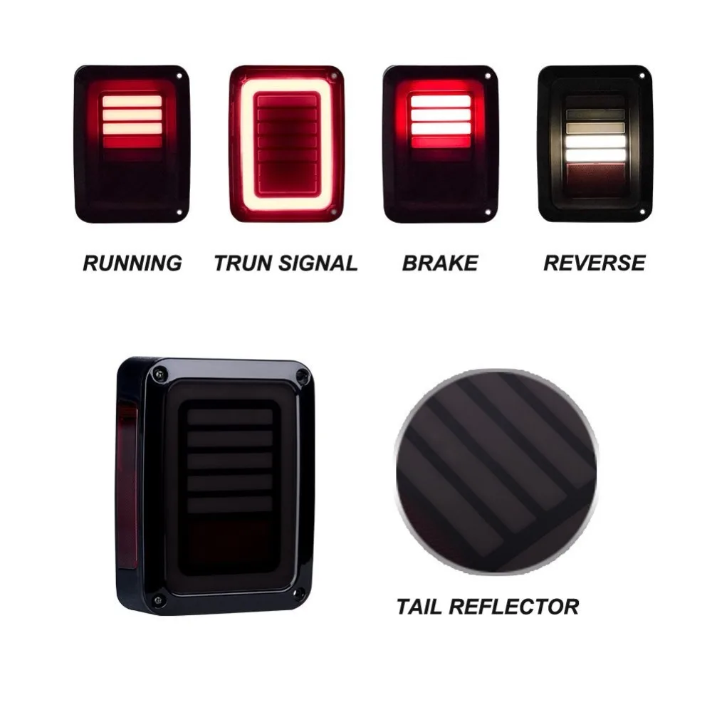 Accessories For Jeep Spare Parts Led Car Tail Light Type For Jeep Wrangler Rear Lights (14)