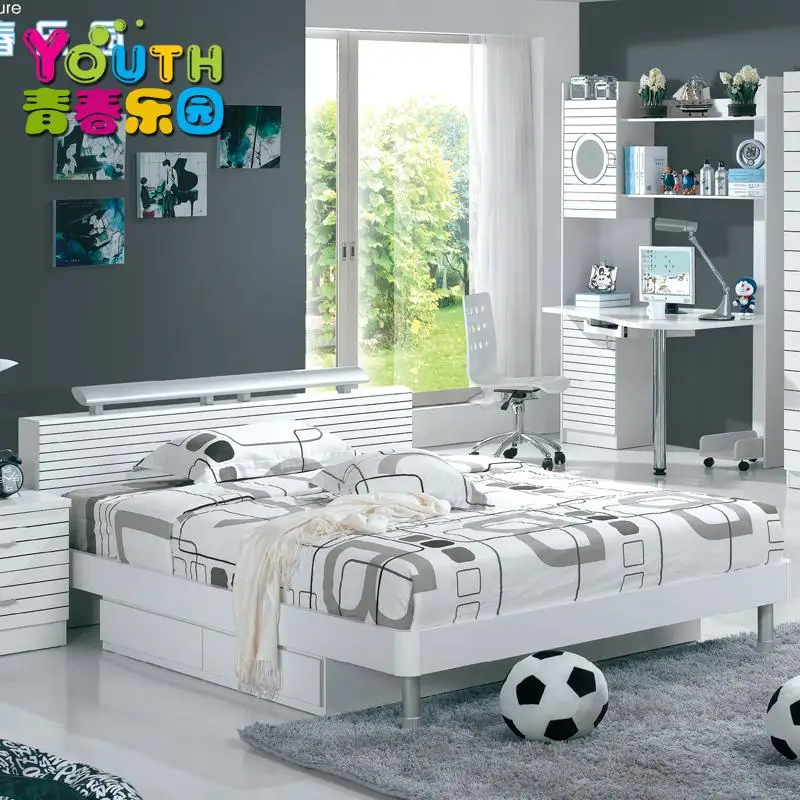 Children's bed Children's bedroom furniture Korean students crib child