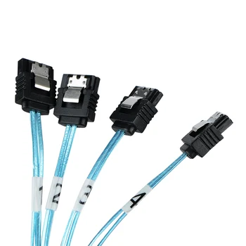 

Mini SAS 36Pin SFF-8087 Male To 4 SATA 7Pin Female Cable Mini SAS Host/Controller To 4 SATA Target/Backplane