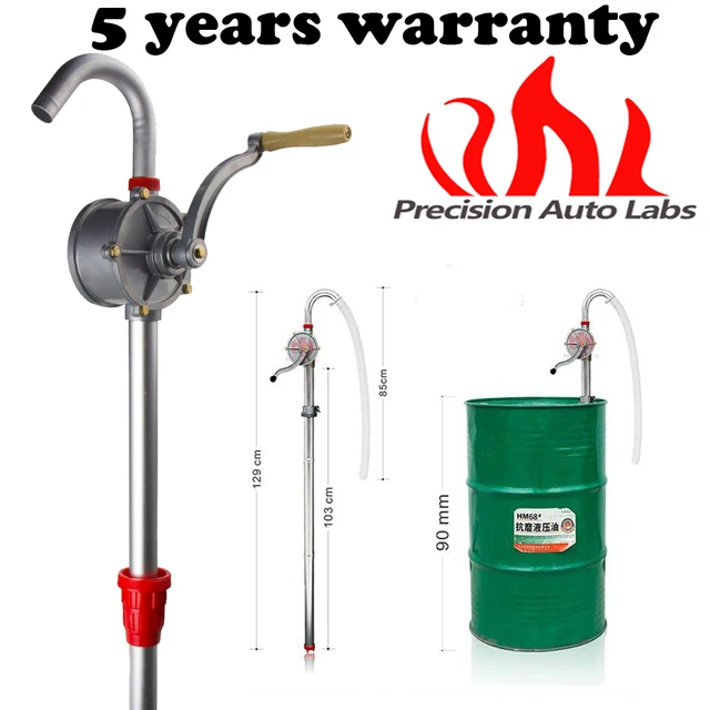 PRECISION AUTO LABS New Manual Hand Crank Rotary Pump Oil Fuel Transfer