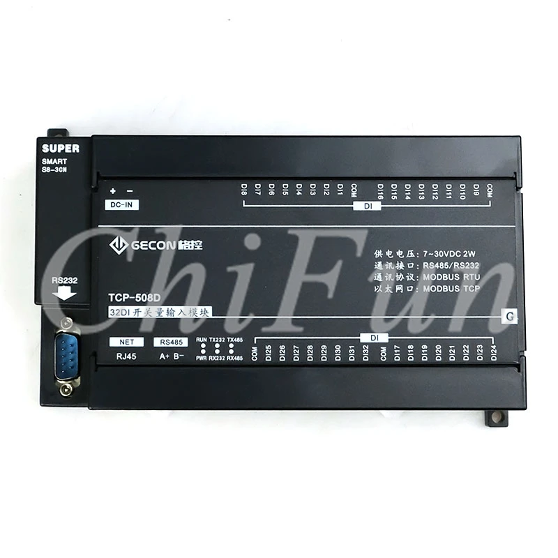 Модуль Ethernet 32 way DI модуль контроля сбора промышленного оборудования Modbus RTU порты