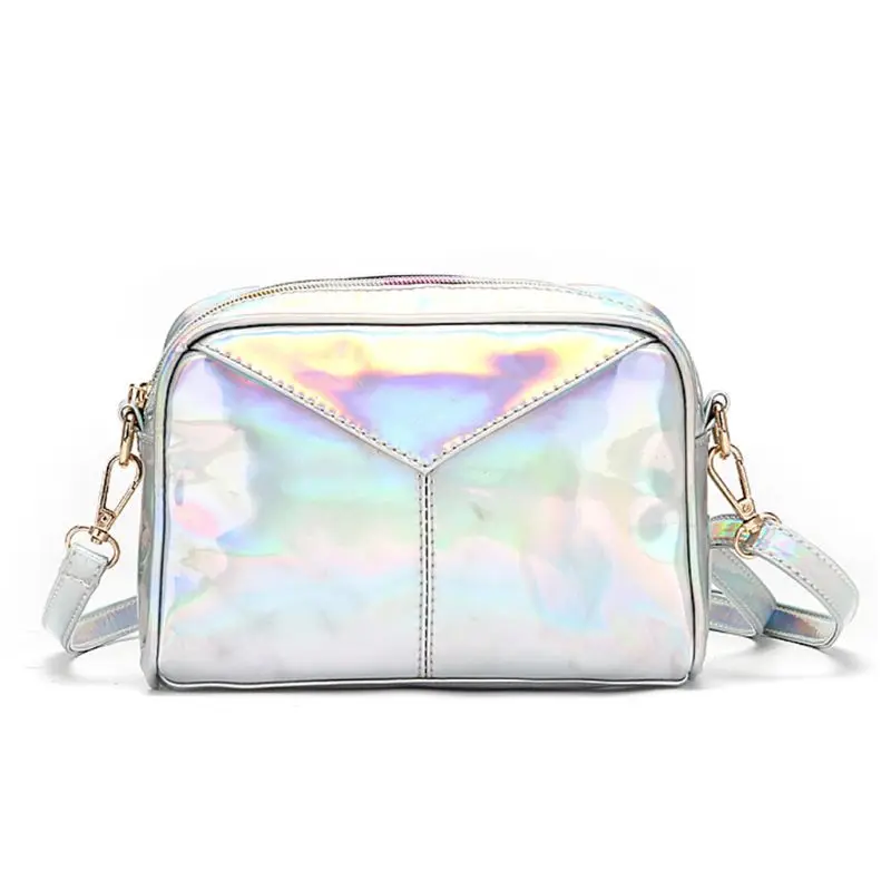 

Women Shoulder Bags Leather Holographic Evening Handbags Hobo Messenger Crossbody Bag