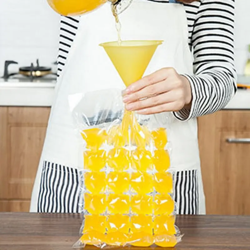 

10Pcs 24 Grids Disposable Ice-making Bags Frozen Ice Cube Tray Mold Self Sealing Ice Cube Maker Kichen Accessories A