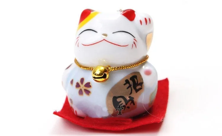 Набор 5 шт. Мини Труба Керамическая Lucky Cat милый Maneki Neko домашний автомобильный Декор Украшение подарок