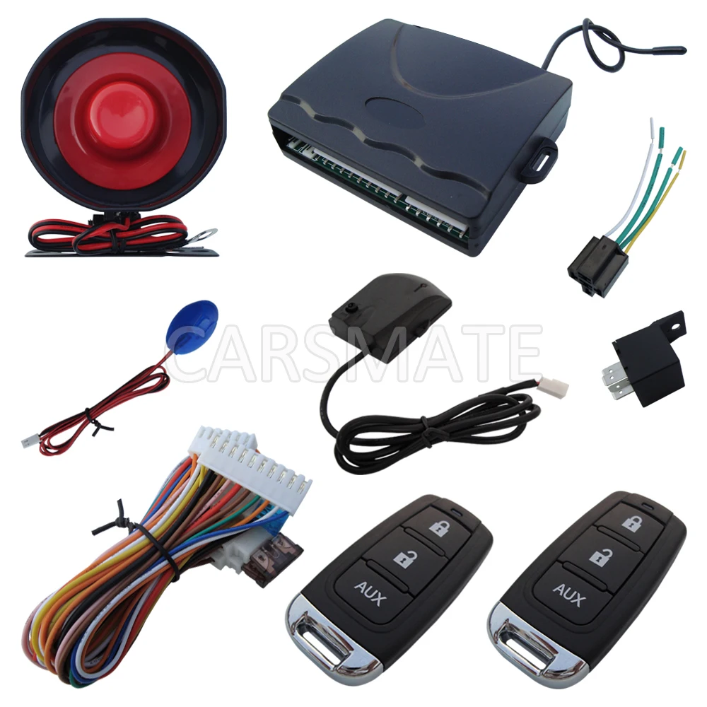 

In Stock One Way Car Security Alarm System AXU Car Alarm With Shock Sensor And LED Status Indicator Quickly Shipping In 24 Hours