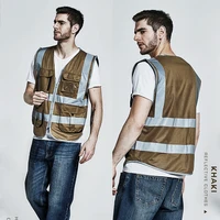 High Visibility Reflective Safety Vest with Multi Pockets