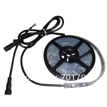 

5m DC12V INK1003 led pixel strip,IP68,30pcs 1002led(5050 RGB built-in INK1003 IC)/M;BLACK PCB;with 2m long 4core male conector