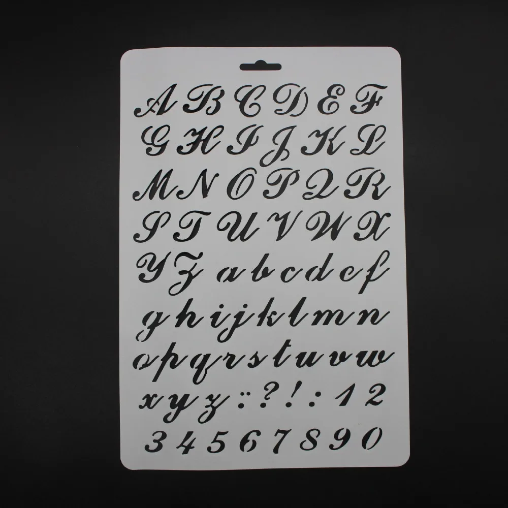 

Alphabet English A4 Craft Layering Stencils Walls Painting Scrapbooking Stamping Embossing Album Decorative Paper Card Template