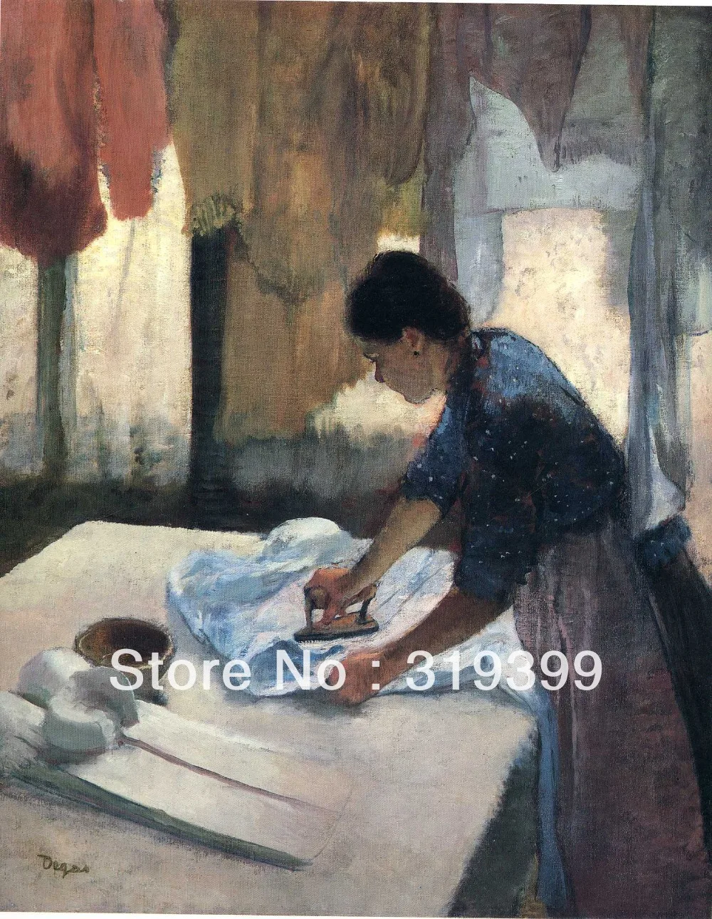 

Oil Painting Reproduction on Linen Canvas,Woman Ironing 1 by edgar degas,Free DHL Shipping,100%handmade,oil paintings