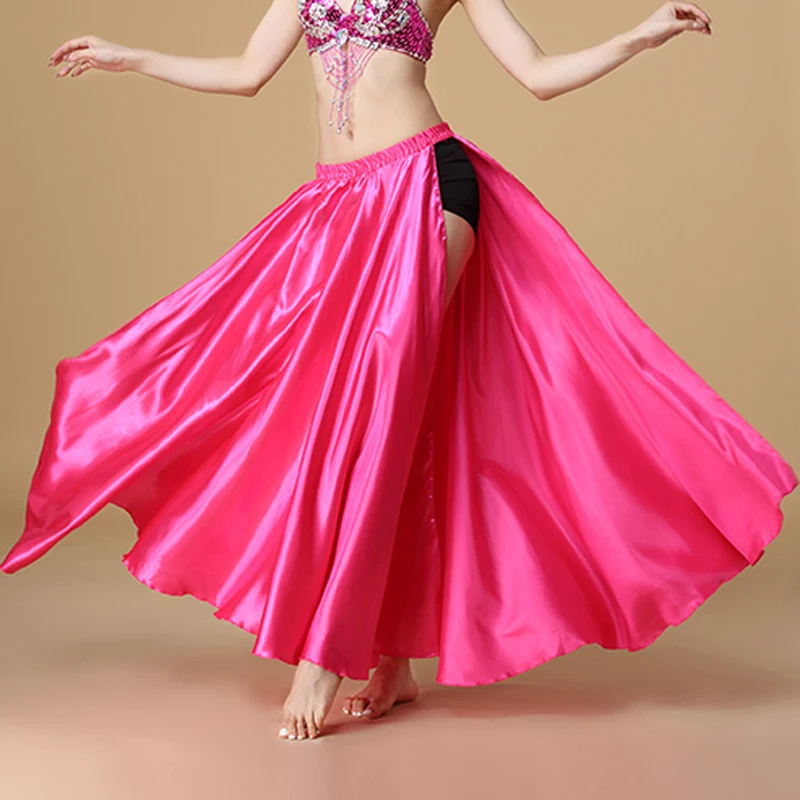 Костюм для танца живота, юбка святой, 2 стороны, разрезная юбка, сексуальная Женская юбка для танца живота в восточном стиле, Женская танцевальная одежда