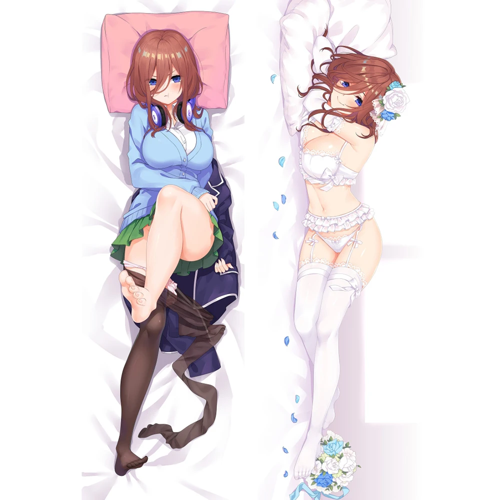 Обнимающая наволочка для подушки постельное белье Miku Nakano Dakimakura|Наволочка| |