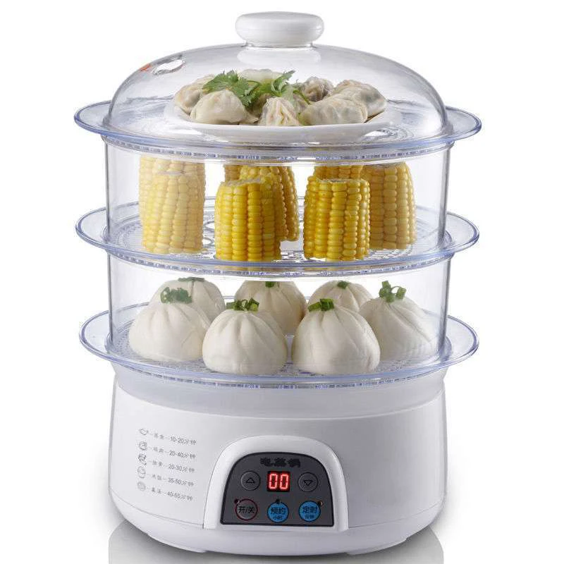 3 Электрические отпариватели для еды большой емкости 650 Вт 8 л|food uniform|steamer beautysteamer