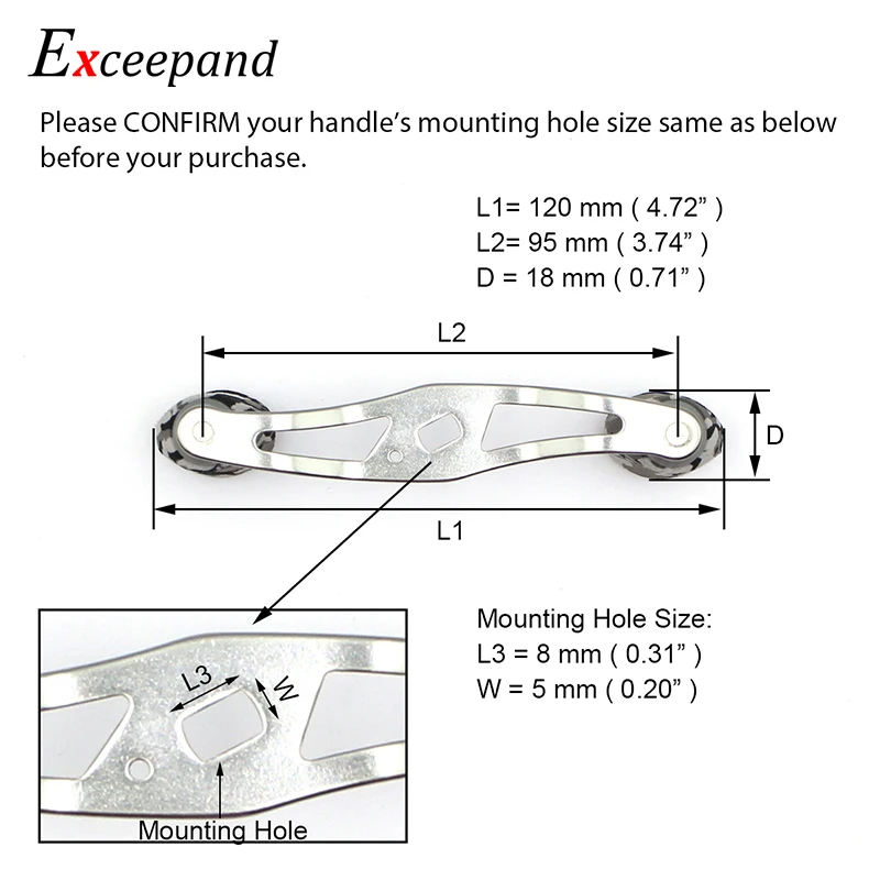 Exceepand Gray CAMO Knob Grip Gunsmoke Color Metal Handle Fishing Reel Handle for Abu Garcia Daiwa Saltwater Baitcasting Reel Exceepand Gray CAMO Knob Grip Gunsmoke Color Metal Handle Fishing Reel Handle for Abu Garcia Daiwa Saltwater Baitcasting Reel