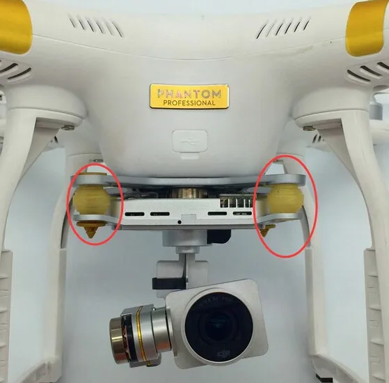 Shock Absorber Rubber Ball Dampers With Securing Bracket For DJI Phantom 3 Advanced / Professional