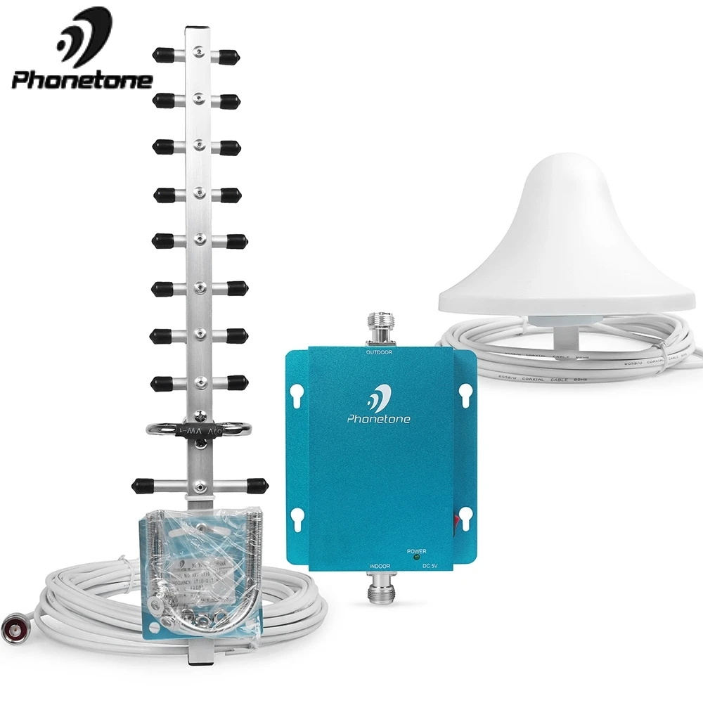 

2100MHz Signal Booster Amplifier Cell Phone 3G Cellular Repeater with 2 Antenna