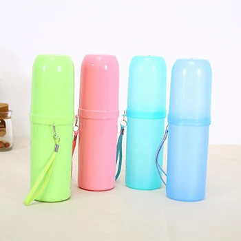

Travel Portable candy color proof toothbrush toothpaste receiving box