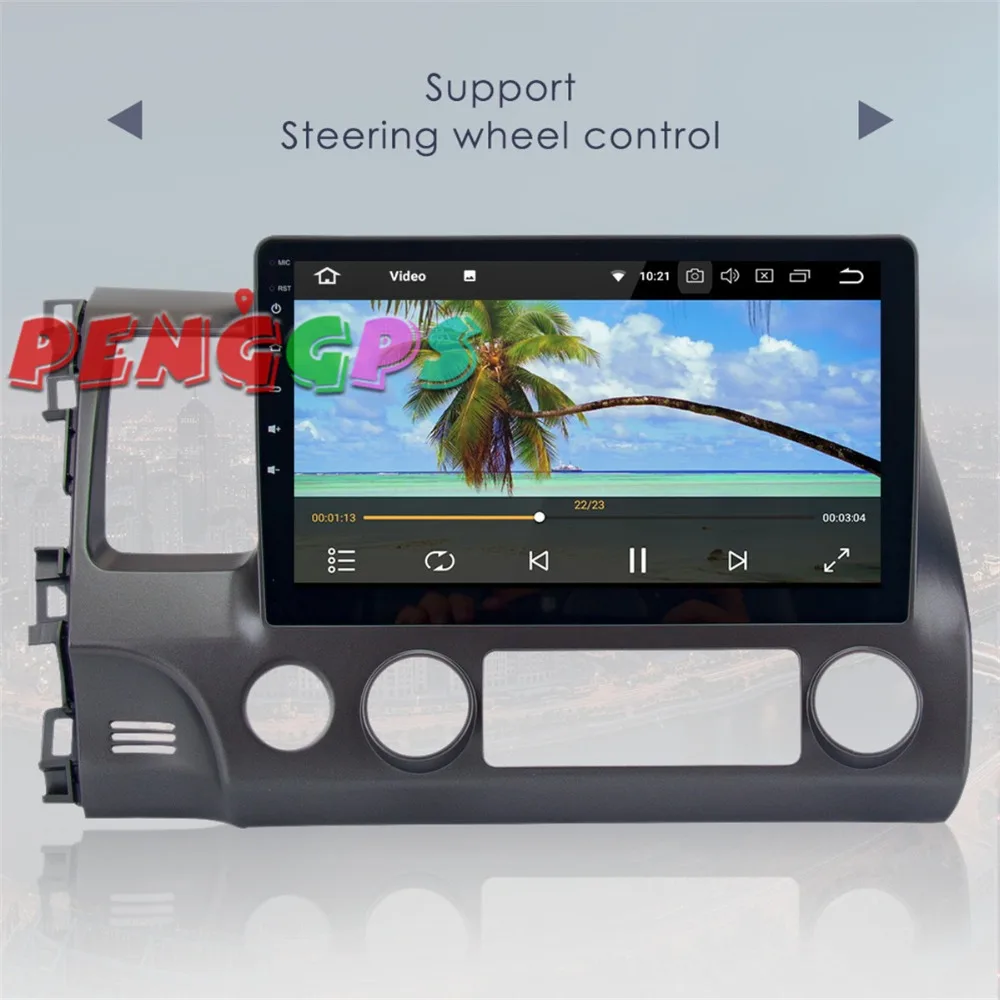 Clearance 10.2 inch Android 7.1 8.0 Car Radio GPS Navigation Headunit for Honda Civic Sedan 2007-2011 Multimedia no Car DVD Player Stereo 2