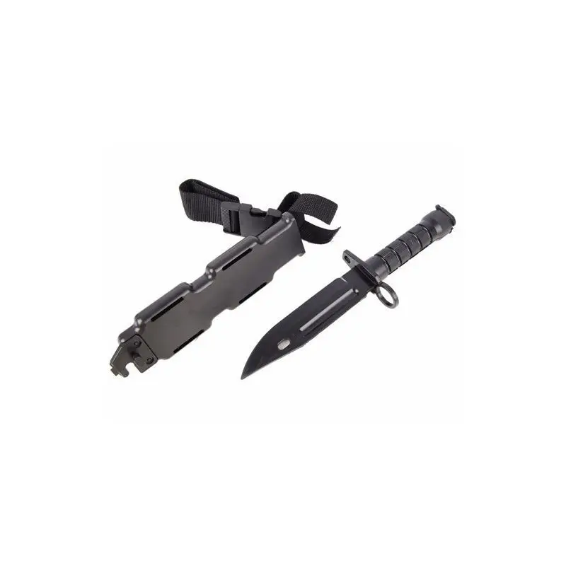 

Airsoft Tactical US Army Toy Plastic M9 Knife Outdoor Hunting Training Camping Survival Cosplay Knife Model Black