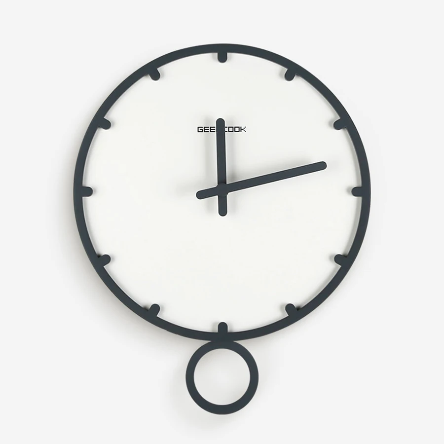 Желтые настенные часы деревянные современный дизайн красивые шкала зрение