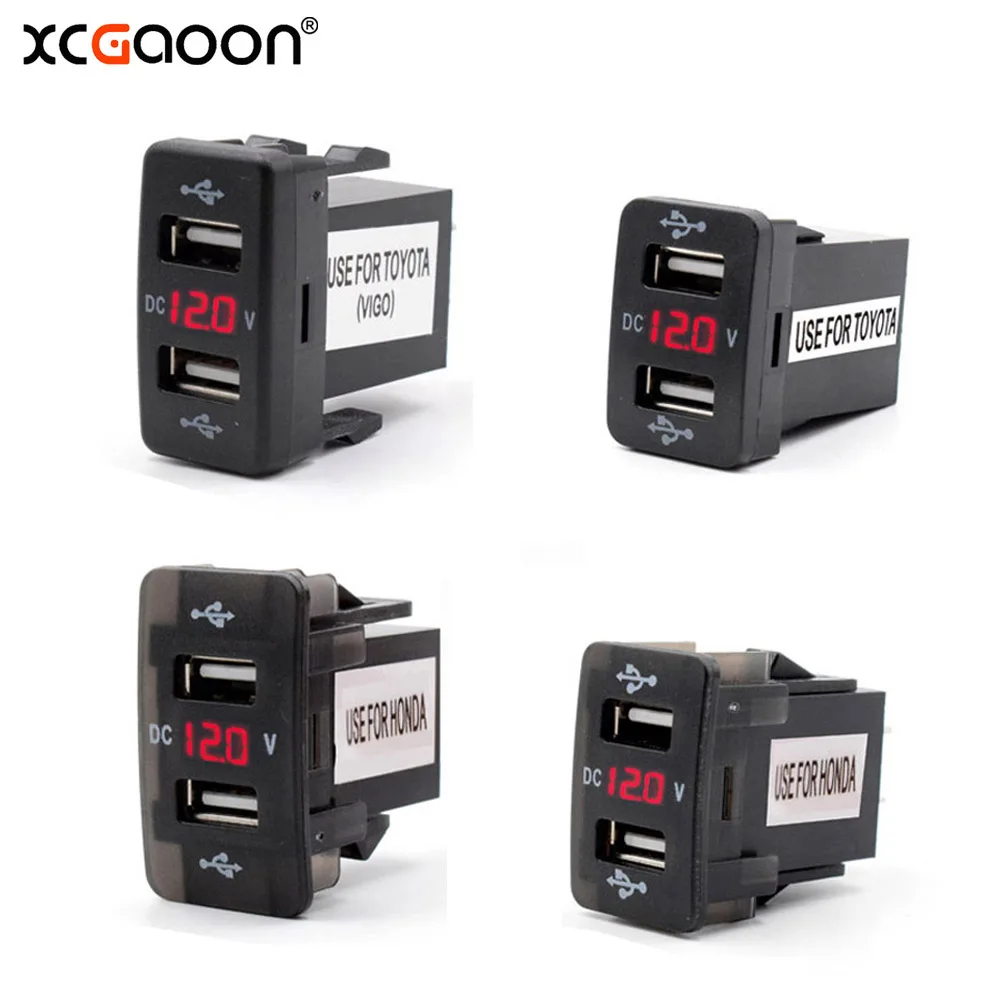 Автомобильное зарядное устройство XCGaoon специальное с двумя USB портами 5 В 4 2 А