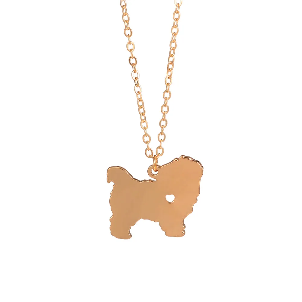 Wholesale 30pcs Fashionable Maltese Necklace Short Haired Dog
