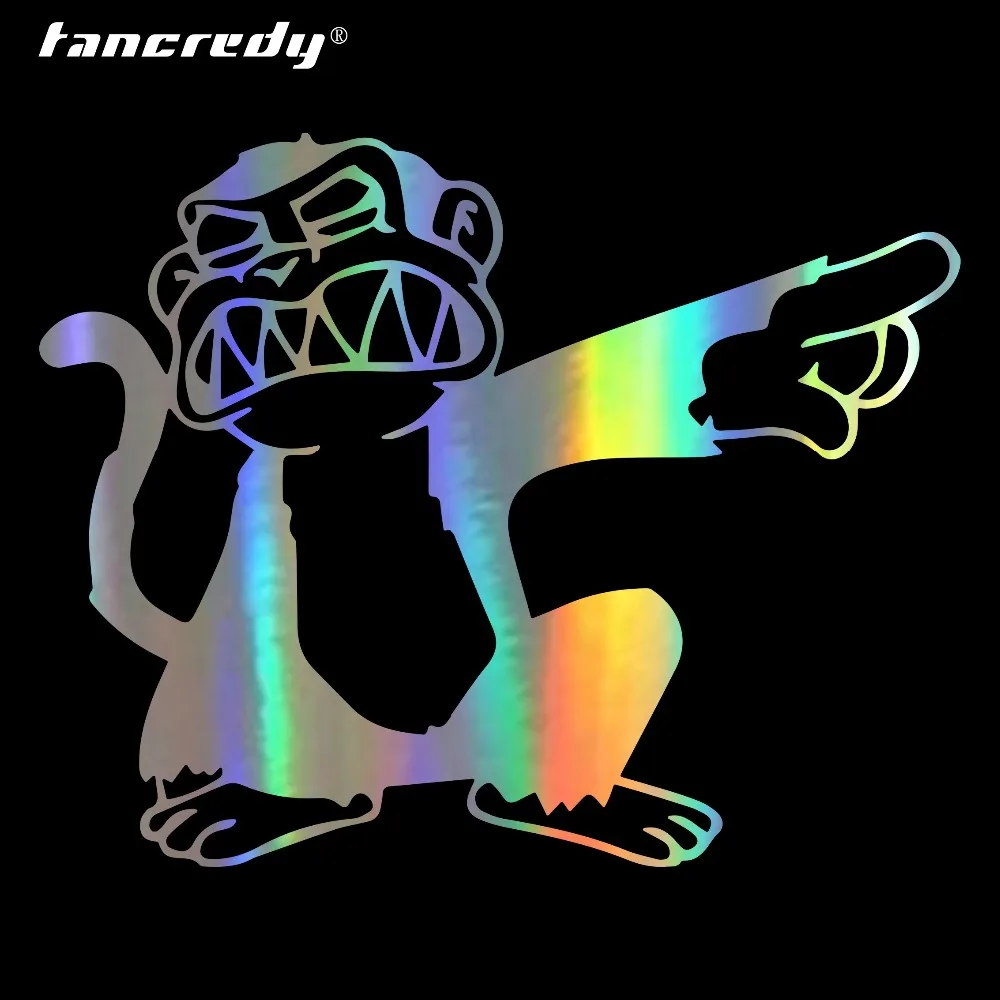 Автомобильные наклейки Angry Monkey Point Забавные 3D для автомобиля и 2 й половинной цены