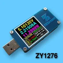 Yzxstudio цвет метр QC3.0 PD быстрой зарядки Дракон USB ток и напряжение емкость детектор Тестер