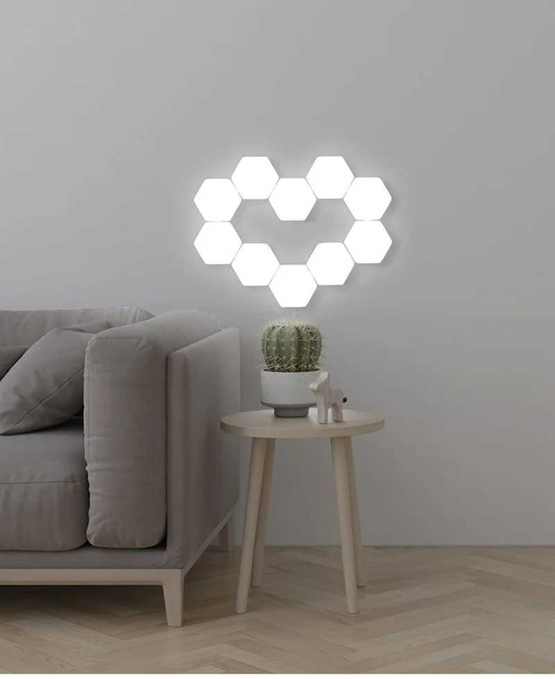 2019 Quantum Light Helios Touch Sensitive LED Panel Light Modular Hexagonal LED Magnetic Lights painel LED plafon led techo 2x4 led light fixture drop ceiling