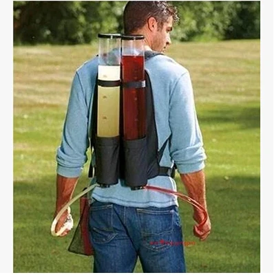 

Binocular backpack drink machines beer machine mini gas station drinks wine with 6 litres of beverage