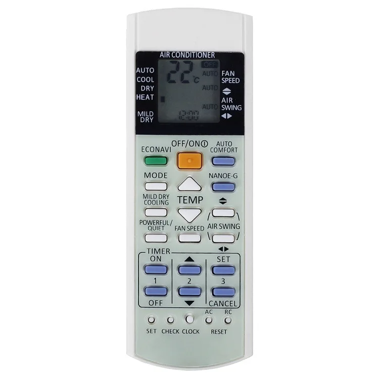 

SOONHUA Replacement Remote Control For Panasonic Air Conditioner A75C3208 A75C3706 A75C3708 KTSX5J A75C3167 A75C3607