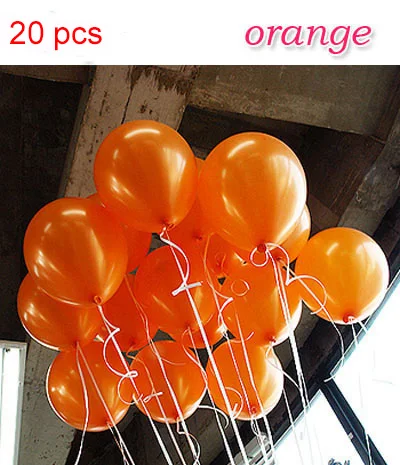 25 шт./лот шарики для свадьбы латекс 10 дюймов утолщение жемчуг красочные воздушные шары на день рождения украшения мяч Дети Детские вечерние шары - Цвет: 25pcs orange