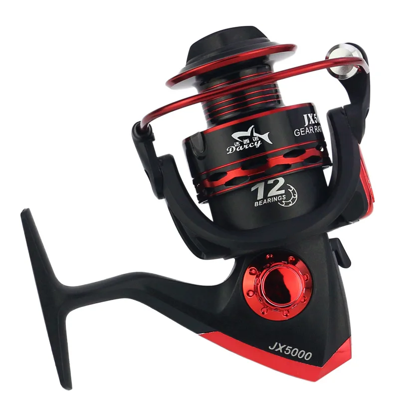 Superior para Pesca de Água Carretel de Fiação de Pesca 2019 de Metal Carretel Roda 12bb Doce Água Salgada 1000 7000 Série 5.5: 1 Roda Carretel 10 2020 carretel de pesca molinete de metal
