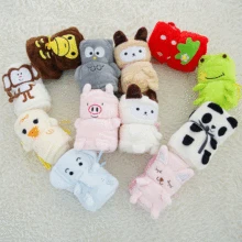 Подарочное одеяло, Фланелевое флисовое детское одеяло, 80*100 см, одеяло в рулоне с животными, Пеленальное Одеяло, Bebe, конверт, обертка, креативное одеяло с воздухом/ворсом